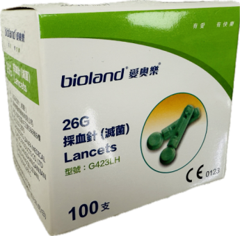 bioland 愛奧樂採血針26G (100支)